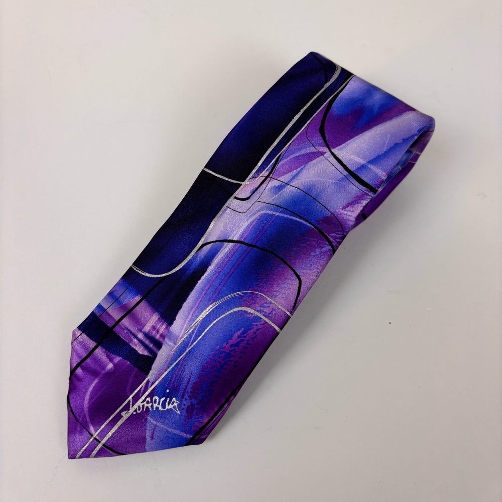 J. Garcia Modern Furniture Collector's Edition 100% Silk Tie Purple 59x3